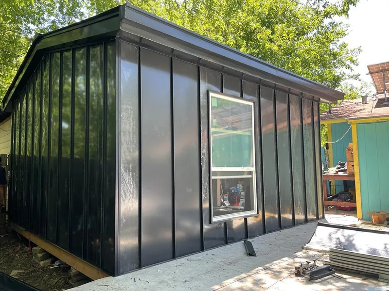 Black standing seam metal wall panels for Metal Roof Installation in North Huntingdon